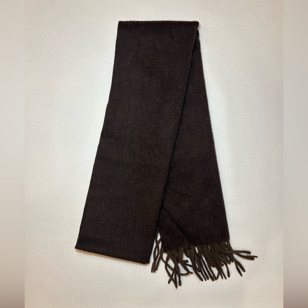 Classic Dark Brown Men's Scarf